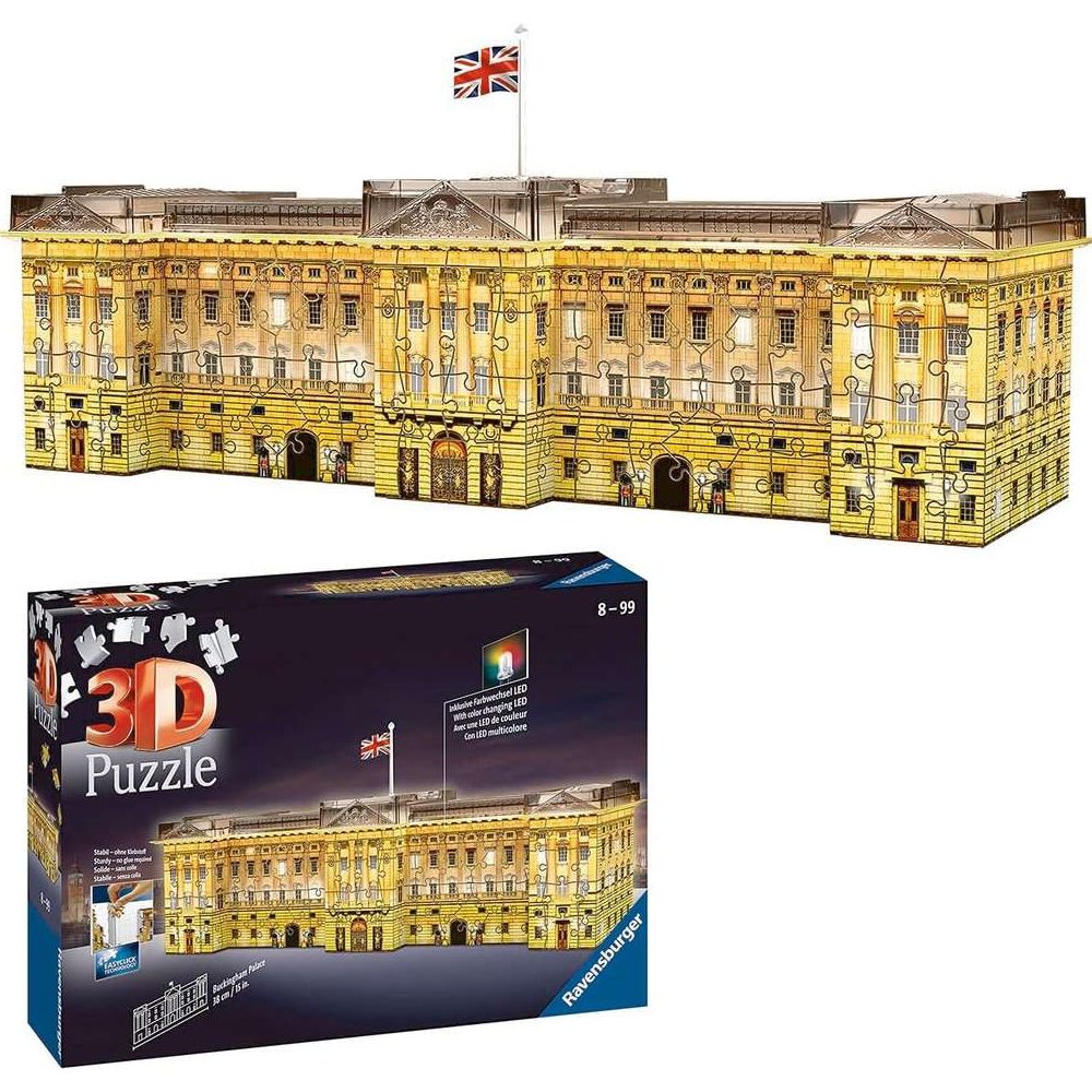 3D Puzzle Buckingham Palace bei Nacht