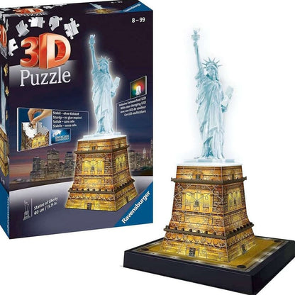 3D Puzzle Freiheitsstatue bei Nacht