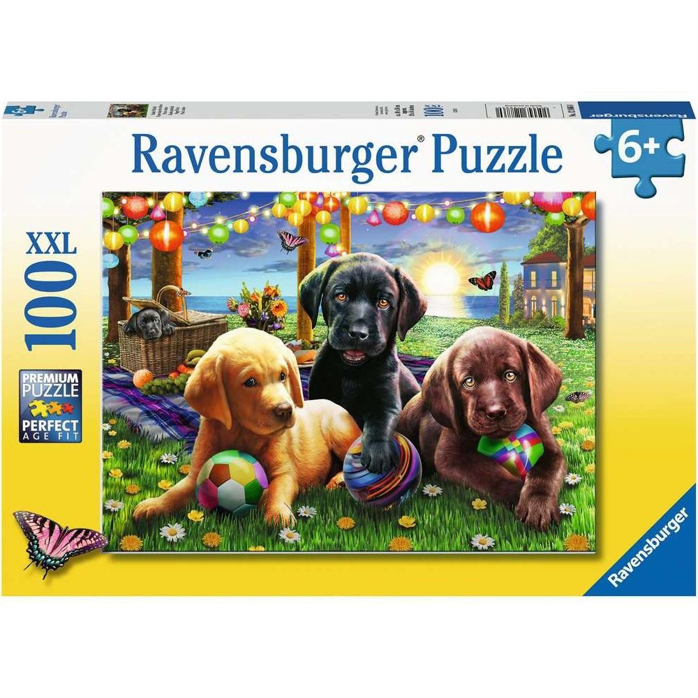 Puzzle Hunde Picknick, 100 Teile