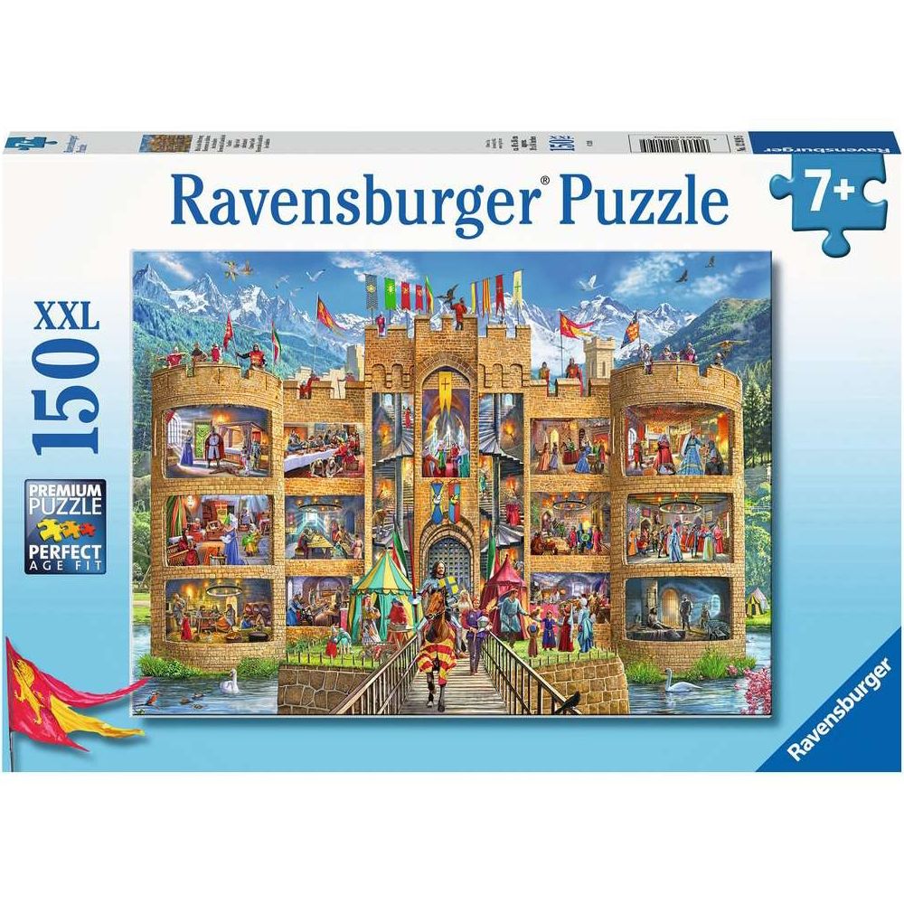 Puzzle Blick in die Ritterburg, 150 Teile