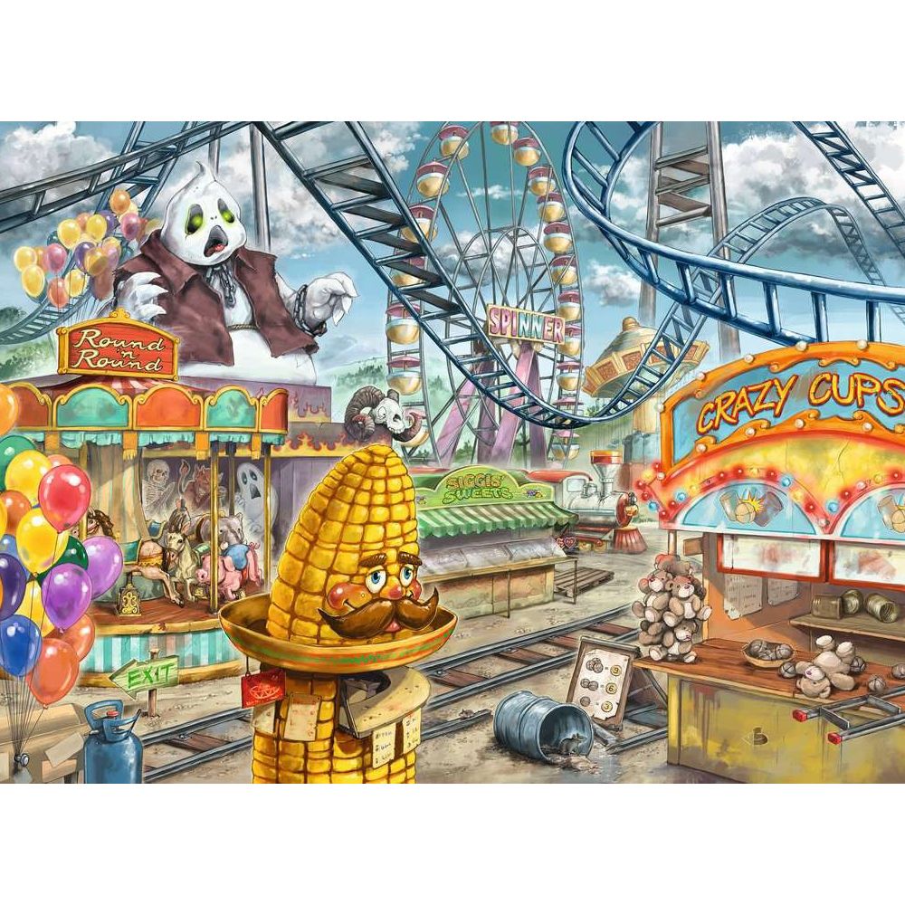 Puzzle ESCAPE KIDS Amusement Park, 368 Teile