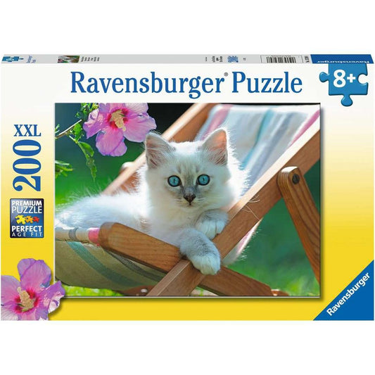 Puzzle Weisses Kätzchen, 200 Teile