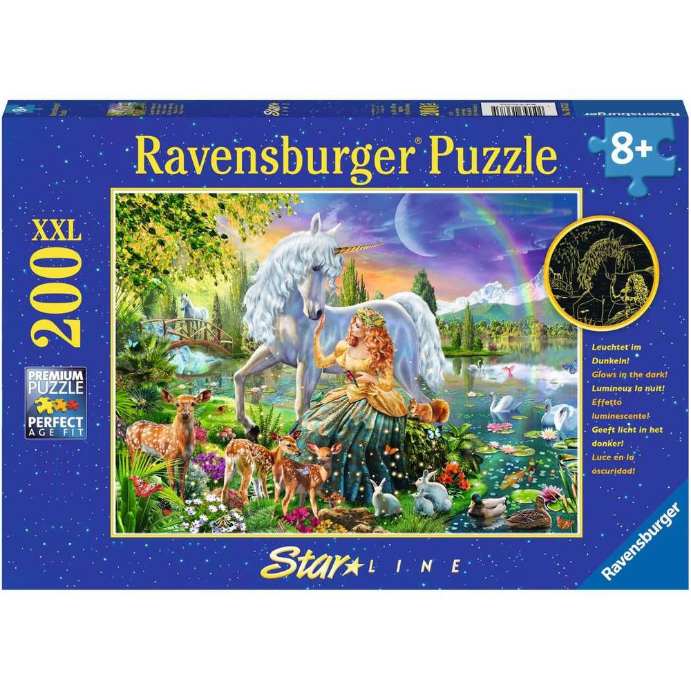 Puzzle Magische Begegnung Einhorn, 200 Teile