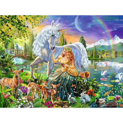 Puzzle Magische Begegnung Einhorn, 200 Teile