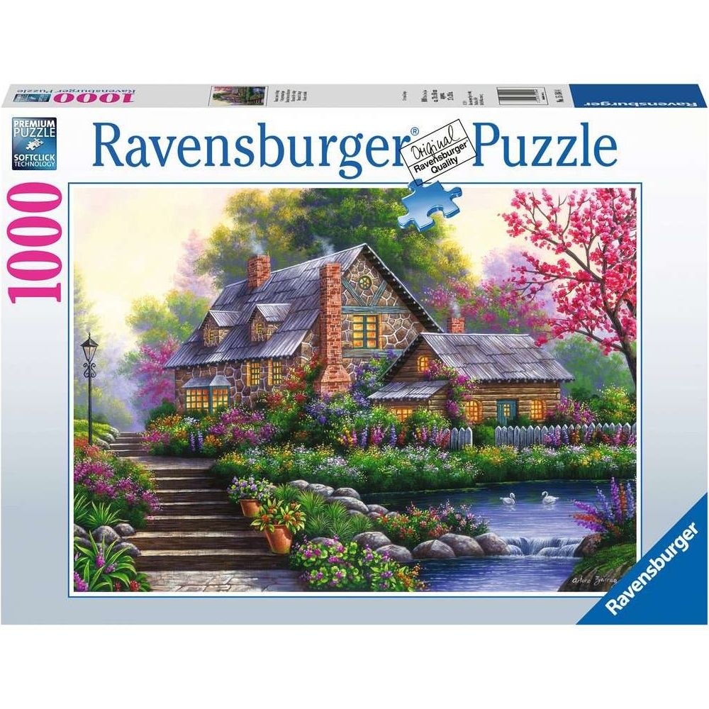 Puzzle Romantisches Cottage, 1000 Teile