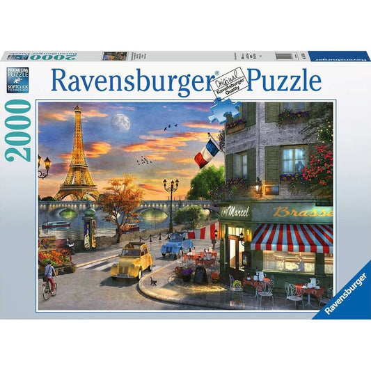 Puzzle Romantische Abendstunde in Paris, 2000 Teile