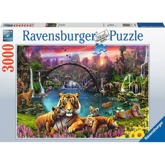 Puzzle Tiger in paradiesischer Lagune, 3000 Teile