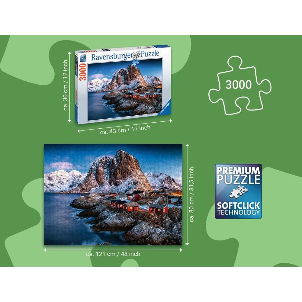 Puzzle Hamnoy, Lofoten, 3000 Teile