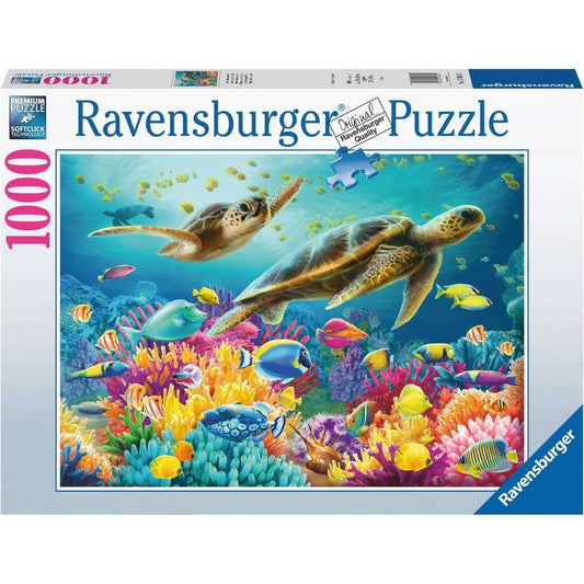 Puzzle Blaue Unterwasserwelt, 1000 Teile