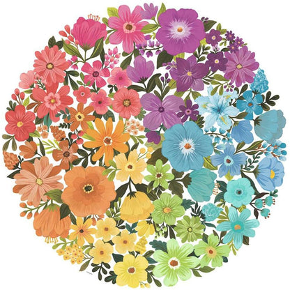 Puzzle Circle of Colors - Flowers, 500 Teile