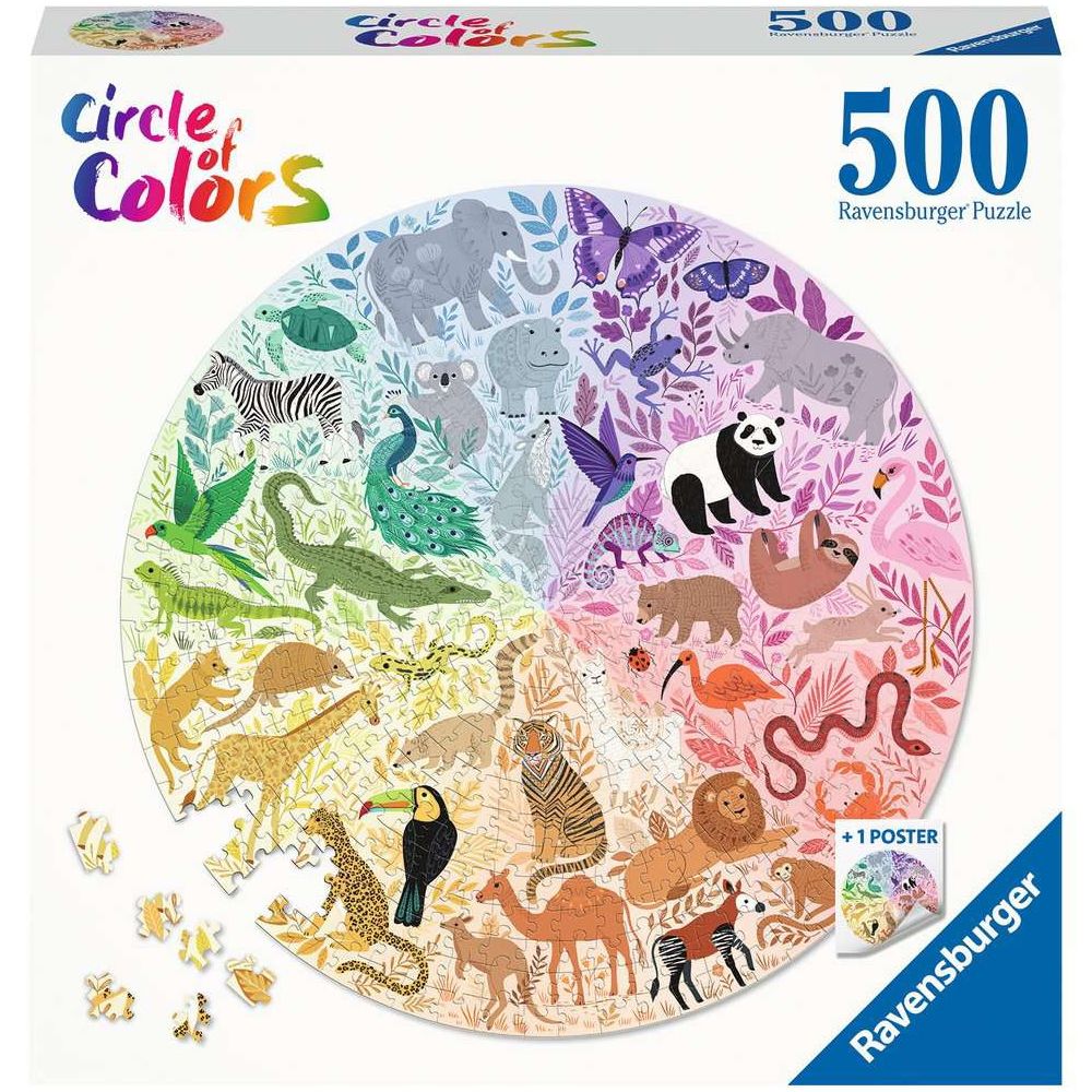 Puzzle Circle of Colors - Animals, 500 Teile