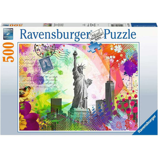 Puzzle Postkarte aus New York, 500 Teile