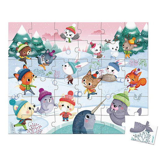 Puzzle Schneeparty, 36 Teile