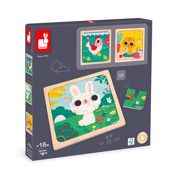 Puzzle Trio 3-er Set