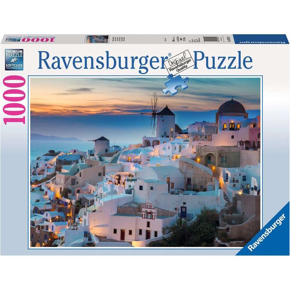 Puzzle Abend über Santorini, 1000 Teile