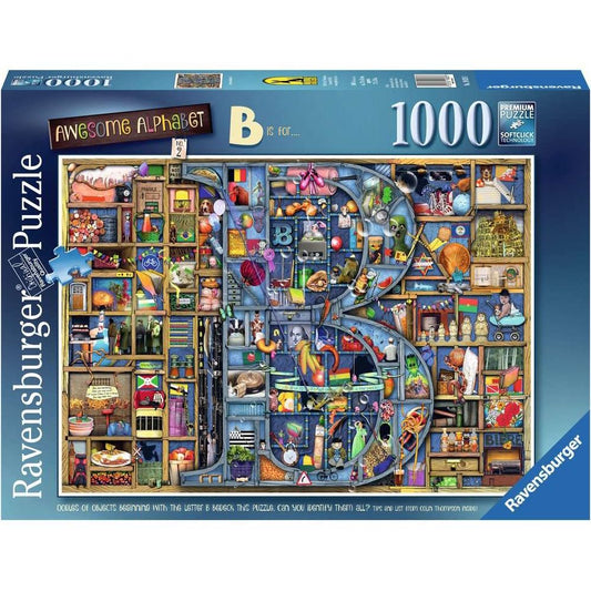 Puzzle Awesome Alphabet B, 1000 Teile