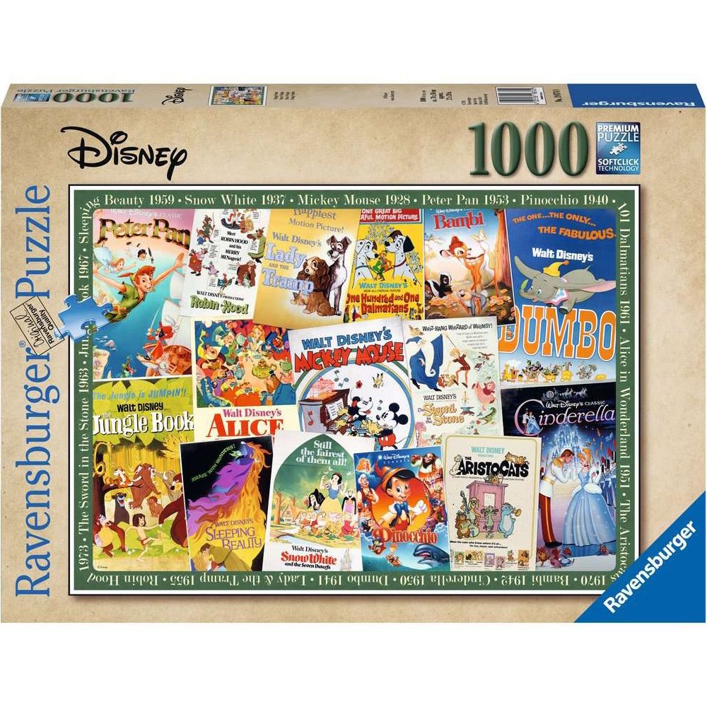 Puzzle Disney Vintage Movie Poster, 1000 Teile