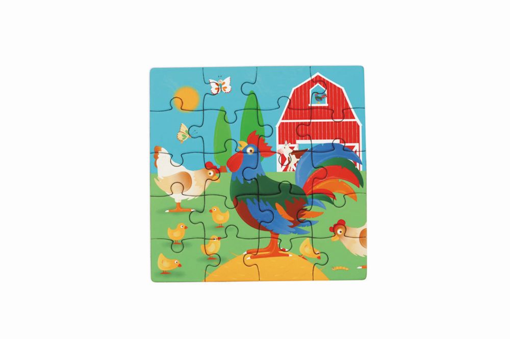 Puzzle Magnetpuzzle Bauernhof, 2 x 20 Teile