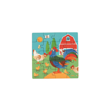 Puzzle Magnetpuzzle Bauernhof, 2 x 20 Teile