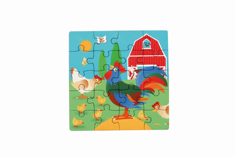 Puzzle Magnetpuzzle Bauernhof, 2 x 20 Teile