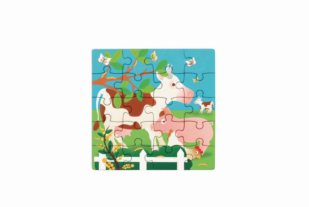 Puzzle Magnetpuzzle Bauernhof, 2 x 20 Teile