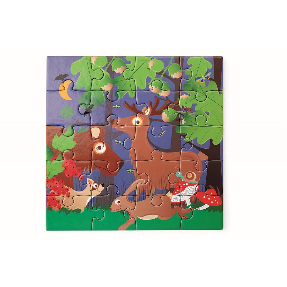 Puzzle Magnetpuzzle Waldtiere, 2 x 20 Teile