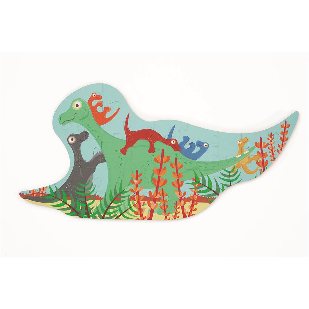 Puzzle Mini Shape Puzzle Dinosaurier, 30 Teile