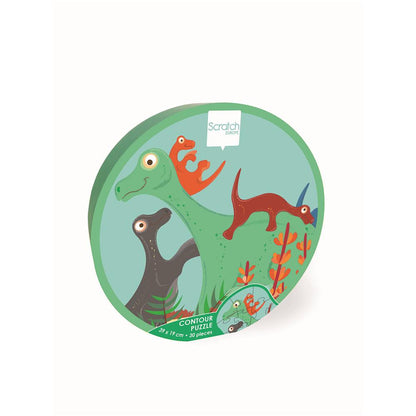 Puzzle Mini Shape Puzzle Dinosaurier, 30 Teile