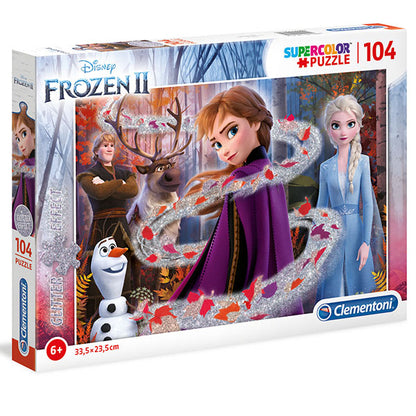 Puzzle Glitter Frozen 2, 104 Teile