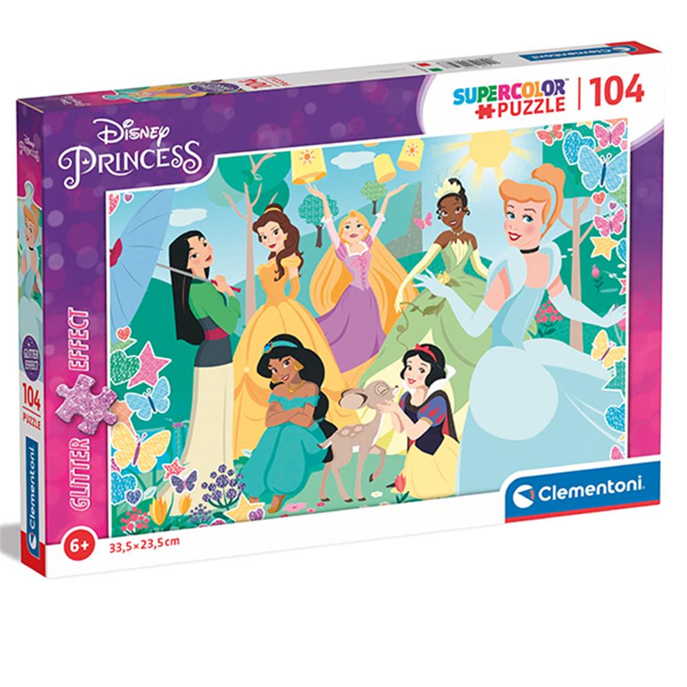 Puzzle Glitter Princess, 104 Teile