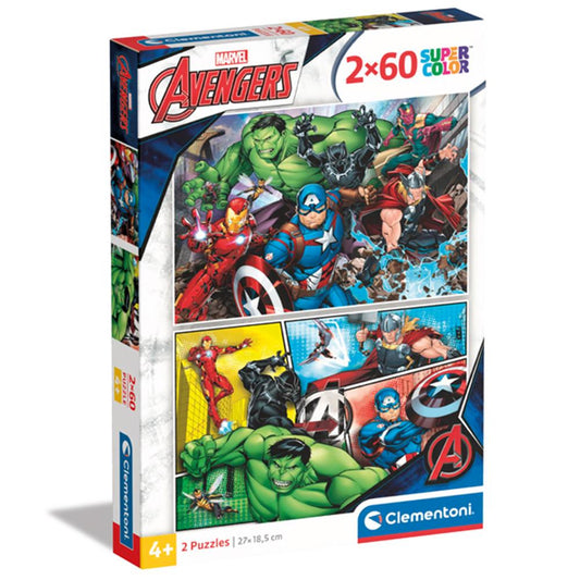 Puzzle Avengers,  2 x, 60 Teile