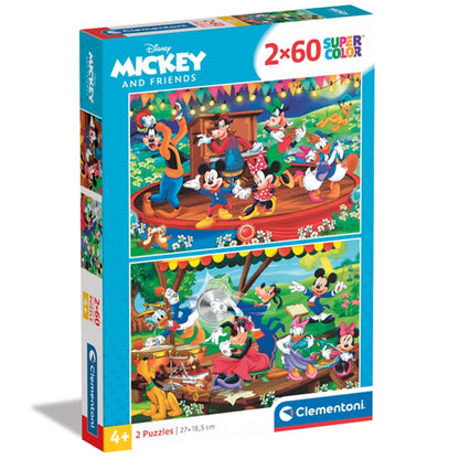 Puzzle Mickey Mouse, 2 x, 60 Teile