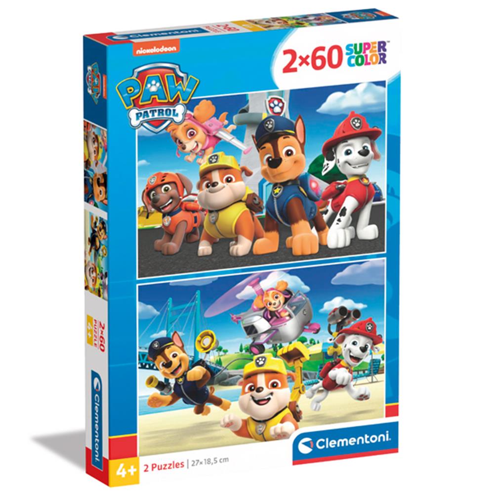 Puzzle Paw Patrol, 2 x, 60 Teile