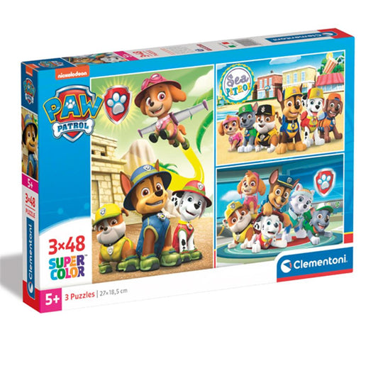 Puzzle Paw Patrol, 3 x 48 Teile