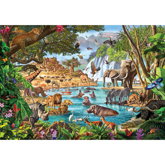 Puzzle African Waterhole, 3000 Teile