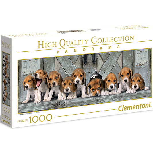 Puzzle Panorama Hunde Beagles, 1000 Teile