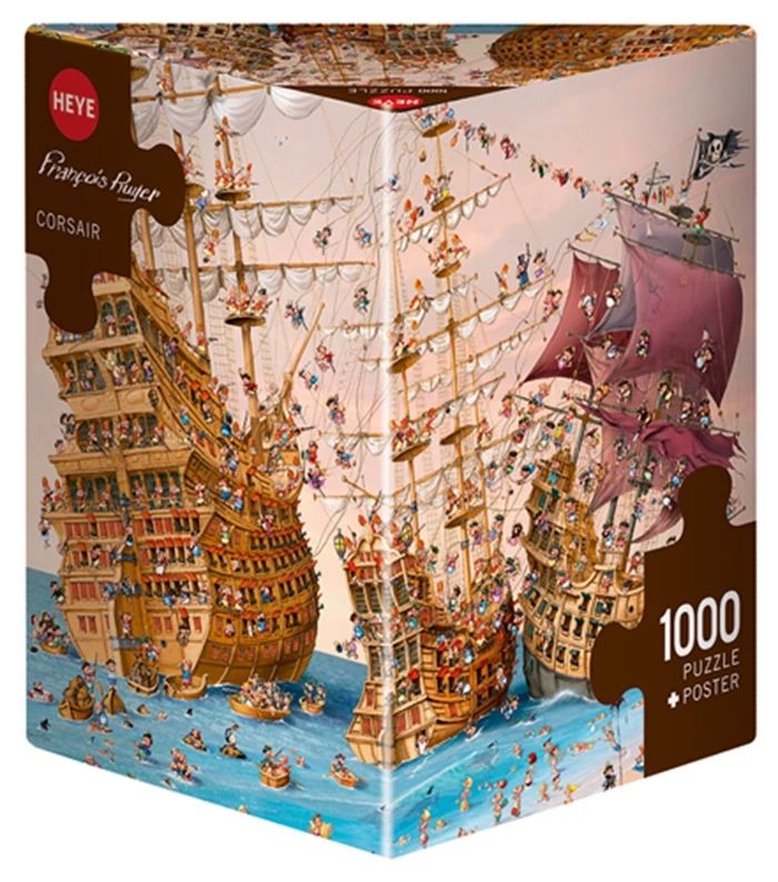 Puzzle Ruyer, Corsair - Triangular Puzzle, 1000 Teile