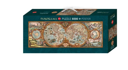 Puzzle Panoramapuzzle Hemisphere Map, 6000 Teile