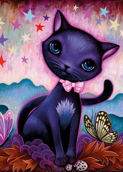 Puzzle Black Kitty - Standard Puzzle, 1000 Teile