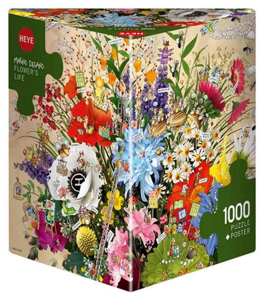 Puzzle Flower s Life Triangular, 1000 Teile