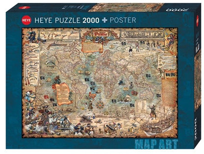 Puzzle Pirate World Standard, 2000 Teile