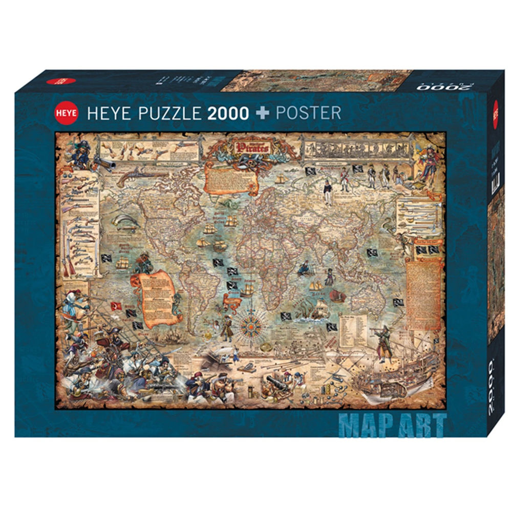 Puzzle Pirate World Standard, 2000 Teile