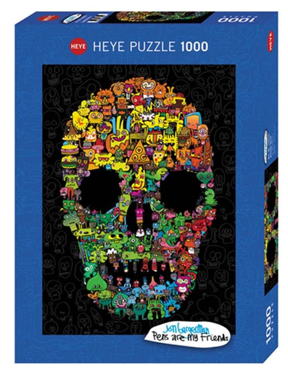 Puzzle Doodle Skull Standard, 1000 Teile