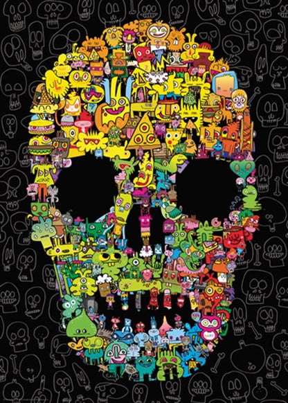 Puzzle Doodle Skull Standard, 1000 Teile