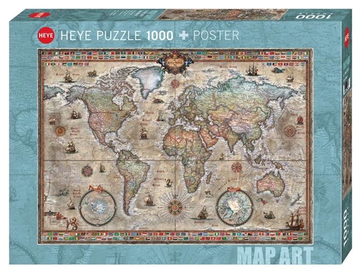 Puzzle Retro World Standard, 1000 Teile