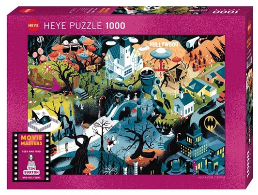 Puzzle Tim Burton Films Standard, 1000 Teile