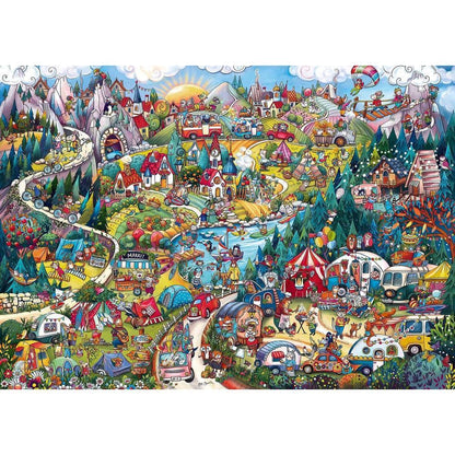 Puzzle Go Camping! Triangular, 2000 Teile