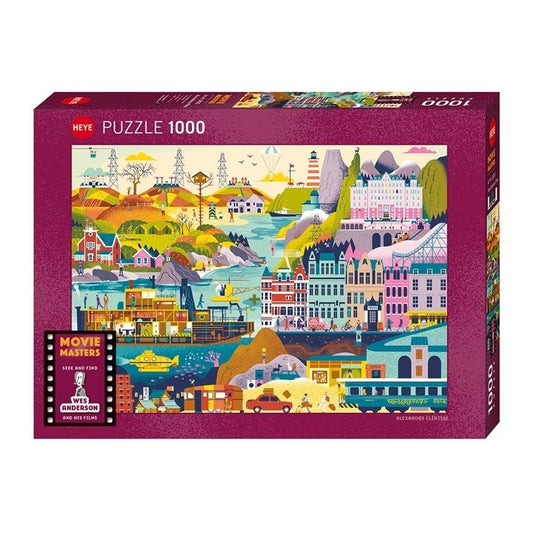 Puzzle Wes Anderson Films Standard, 1000 Teile