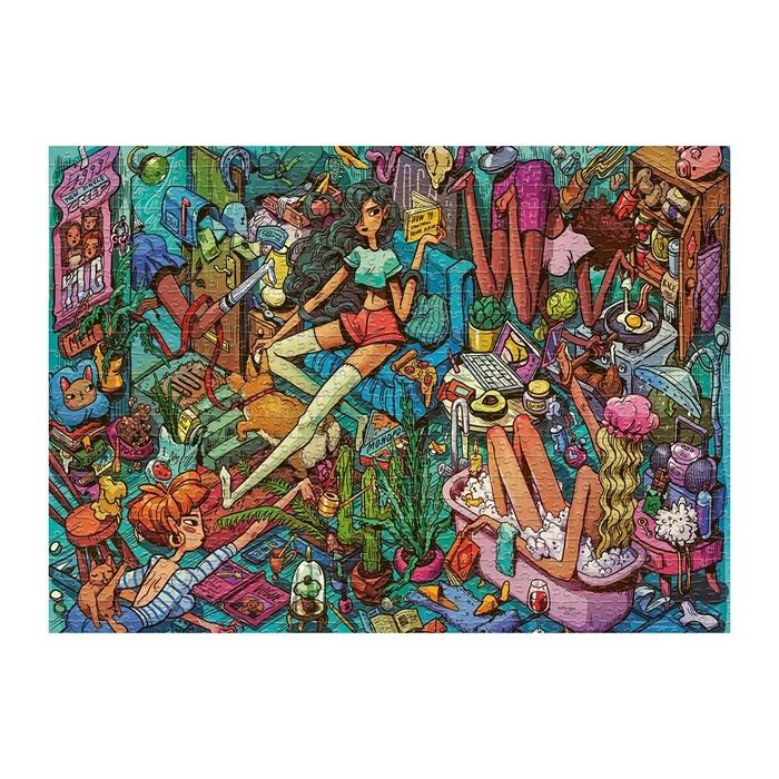 Puzzle Homely Housemates Triangular, 1000 Teile