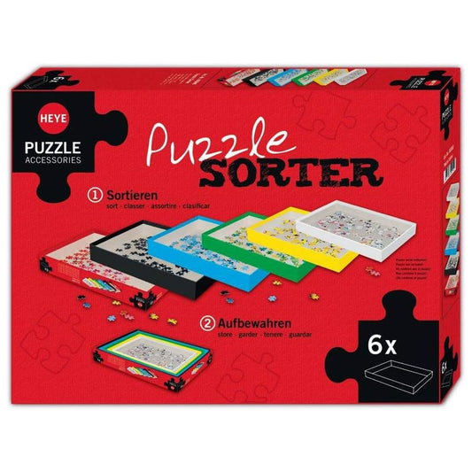 Puzzle Sorter mit 6 Sortierboxen